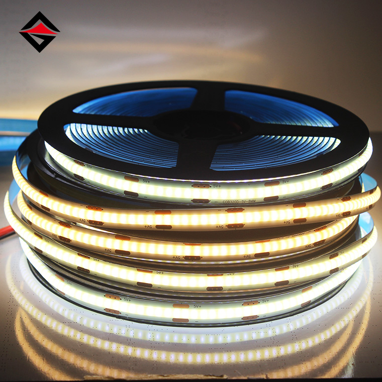 Stráice LED 5V Cob faoi stiúir